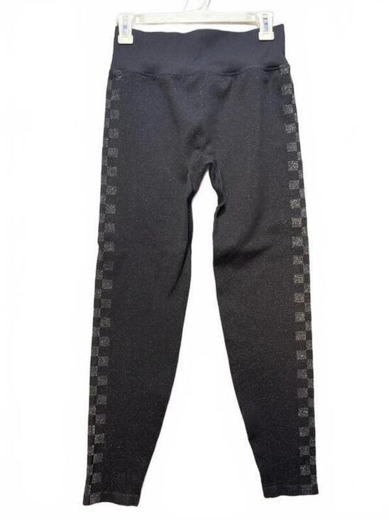 Pants - Pink Active Victoria's Secret Seamless Leggings Glitter Checkered Black M
